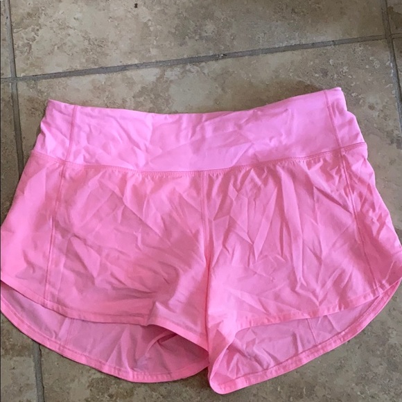 Bright Pink Lululemon Speed Up Shorts 